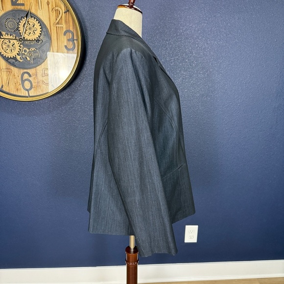 Jones Studio Navy Suit Jacket Blazer Plus Size 22W - Picture 4 of 7